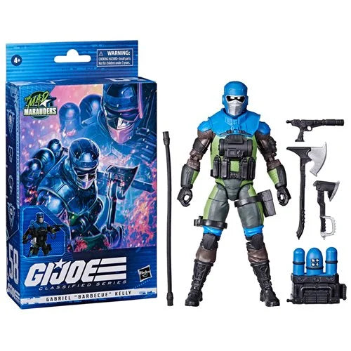 G.I. Joe Classified Series 6-Inch Mad Marauders Gabriel Barbecue Kelly Action Figure