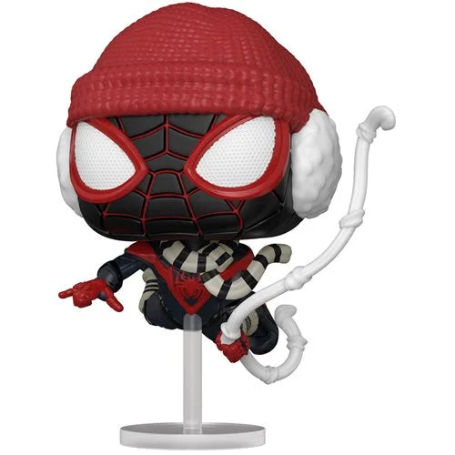Spider-Man Miles Morales Game Winter Suit Pop! Vinyl Figure - Action & Toy Figures Heretoserveyou