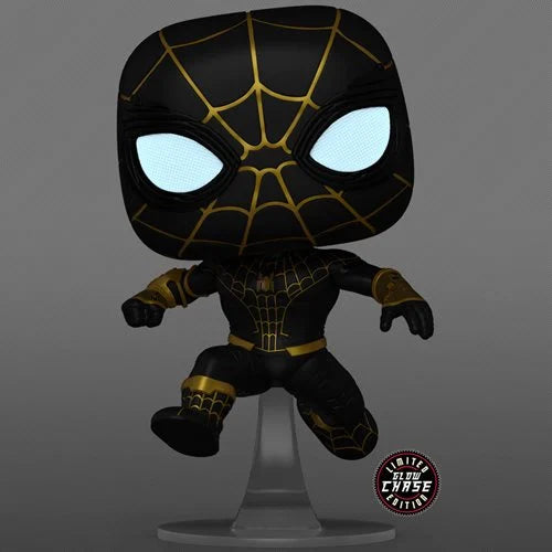 *PRE-ORDER* Spider-Man: No Way Home Unmasked Spider-Man Black Suit Pop! Vinyl Figure - AAA Anime Exclusive - Action & Toy Figures Heretoserveyou