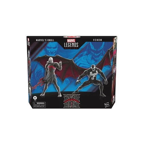 Marvel Legends Series Spider-Man 60th Anniversary Marvel’s Knull and Venom 2-Pack King in Black 6-inch Action Figures, 5 Accessories - Action & Toy Figures Heretoserveyou