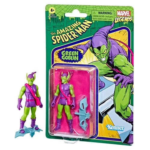 Marvel Legends Retro 375 Collection Green Goblin 3.75 Inch Action Figure - Action & Toy Figures Heretoserveyou