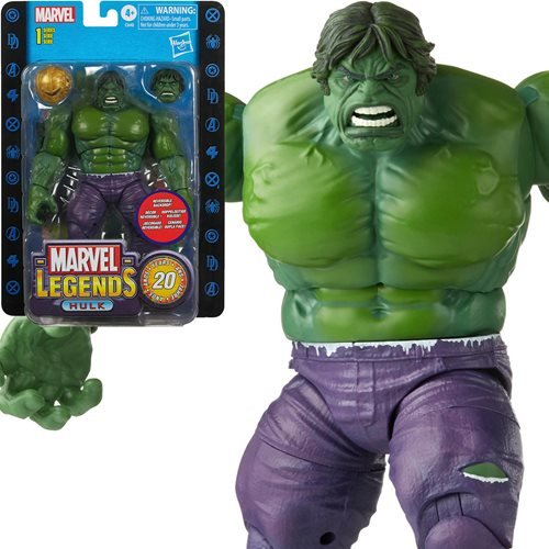 Marvel Legends 20th Anniversary Retro Hulk 6-Inch Action Figure - Action & Toy Figures Heretoserveyou