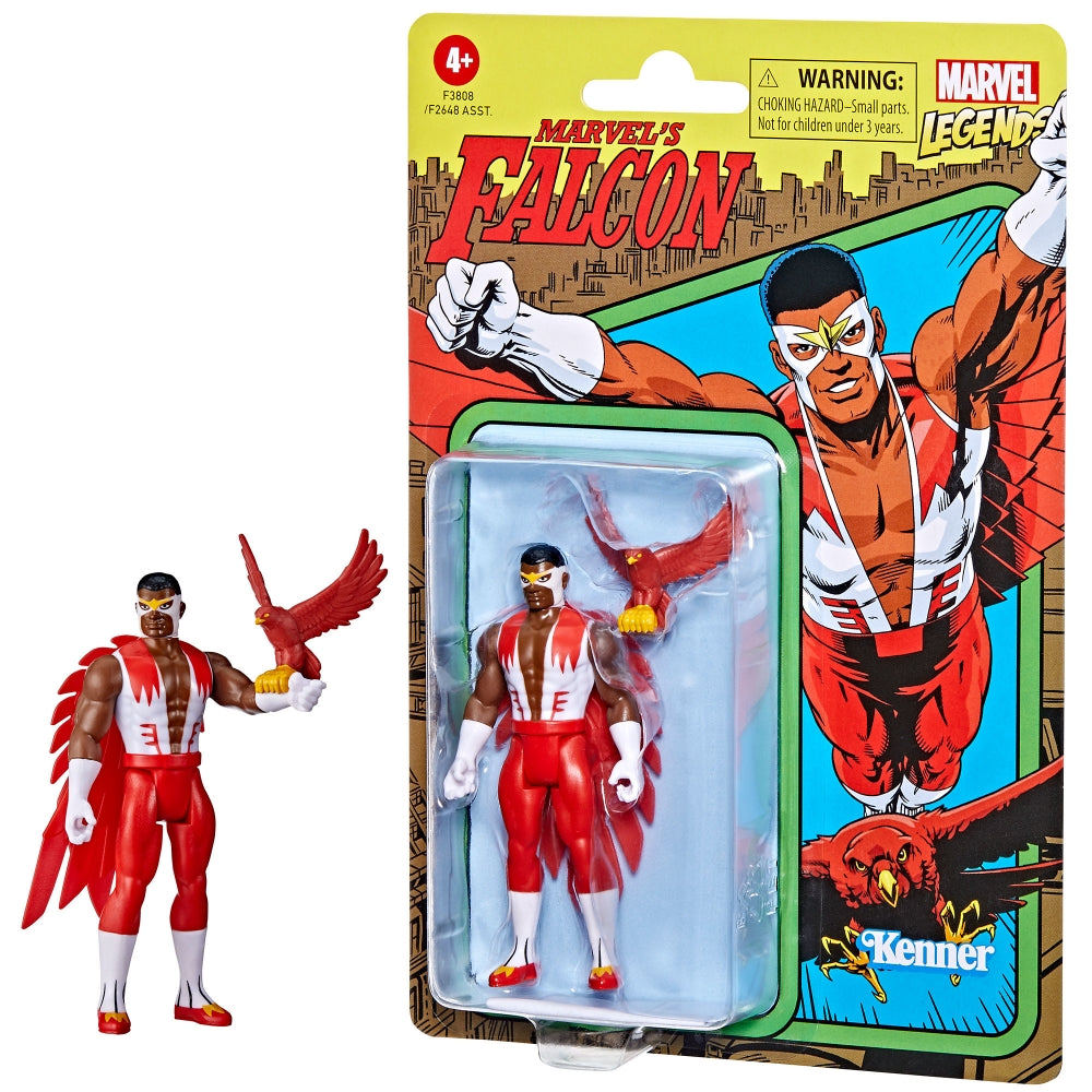 Marvel Legends Series 3.75-inch Retro 375 Collection Marvel’s Falcon Action Figure Toy - Action & Toy Figures Heretoserveyou