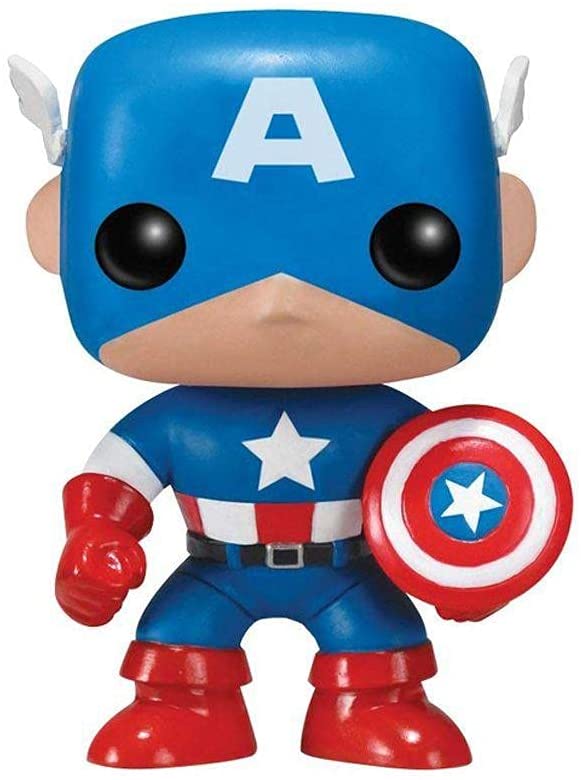 Funko Pop! Captain America Marvel Pop! Vinyl Bobble Head - Funko pop Heretoserveyou