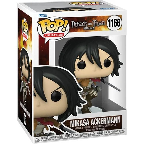 Funko Pop! Attack on Titan Mikasa Ackermann with Swords Pop! Vinyl Figure - Action & Toy Figures Heretoserveyou