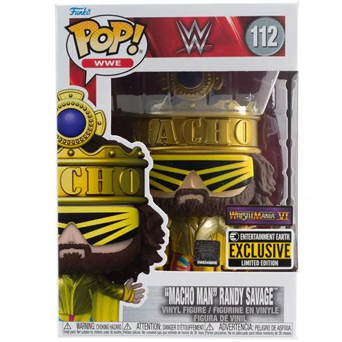 WWE King Macho Man Metallic Pop! Vinyl Figure - Entertainment Earth Exclusive - Action & Toy Figures Heretoserveyou