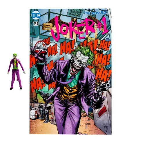 The Joker Page Punchers 3-Inch Scale Action Figure with Joker #1 Comic Book