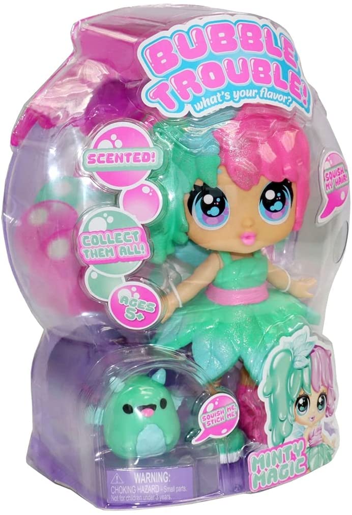 Bubble Trouble Doll - Minty Magic - Scented Squishy Doll - Dolls Heretoserveyou