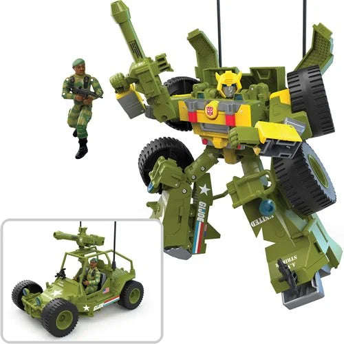 Transformers Generations Collaborative: G.I. Joe Mash-Up Bumblebee A.W.E. Striker & Lonzo “Stalker” Wilkinson Toys, Age 8 and Up - Action & Toy Figures Heretoserveyou