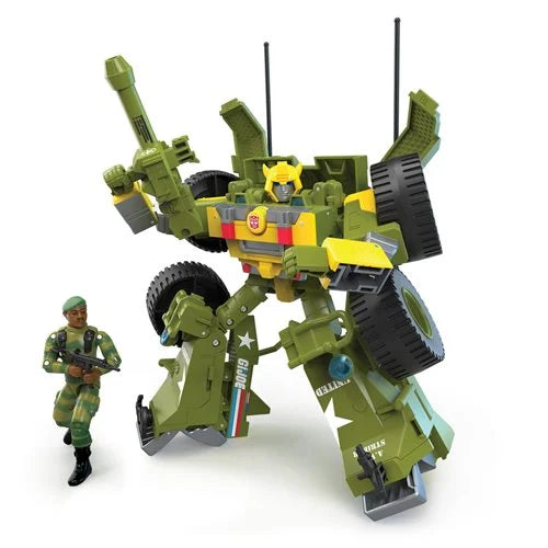 Transformers Generations Collaborative: G.I. Joe Mash-Up Bumblebee A.W.E. Striker & Lonzo “Stalker” Wilkinson Toys, Age 8 and Up - Action & Toy Figures Heretoserveyou