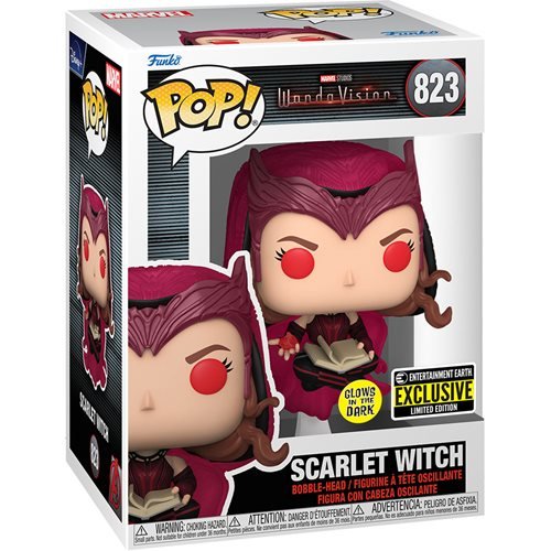 Funko Pop! WandaVision Scarlet Witch Glow-in-the-Dark Pop! Vinyl Figure - EE Exclusive - Action & Toy Figures Heretoserveyou