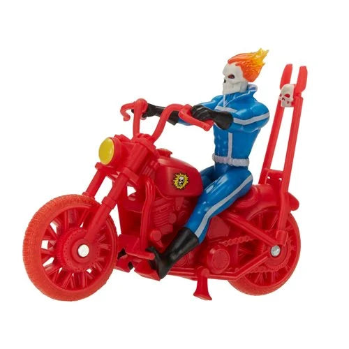 Marvel Legends Retro 375 Collection Ghost Rider 3 3/4-Inch Action Figures with Motorcycle