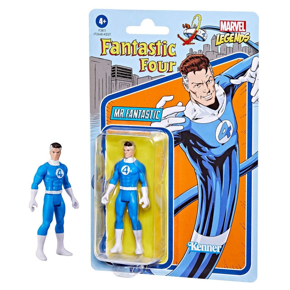 Marvel Legends Series 3.75-inch Retro 375 Collection Mr. Fantastic Action Figure Toy - Action & Toy Figures Heretoserveyou