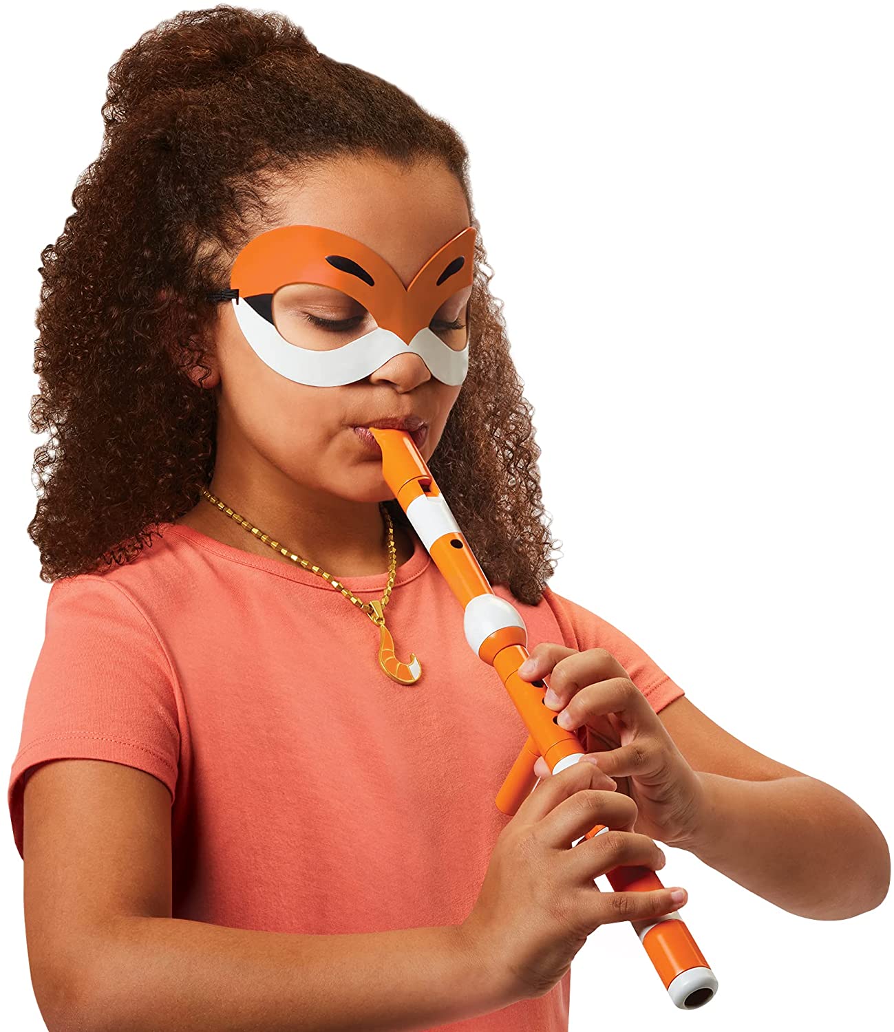 Miraculous Ladybug Rena Rouge Dress Up Set with Flute, kwami, mask and Fox Pendant by Playmates Toys - Dress up and pretend play Heretoserveyou