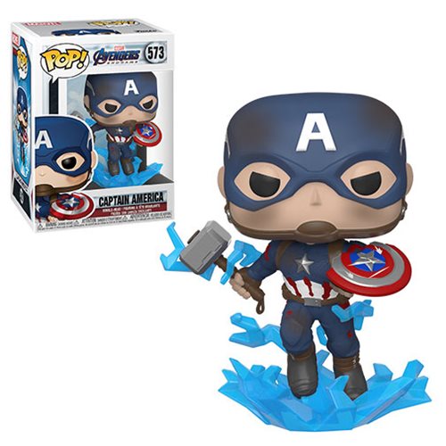 Funko Pop! Avengers: Endgame Captain America with Broken Shield Pop! Vinyl Figure - Action & Toy Figures Heretoserveyou