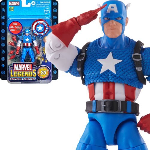 Marvel Legends Series 20th Anniversary Series 1 Captain America 6-inch Action Figure - Action & Toy Figures Heretoserveyou