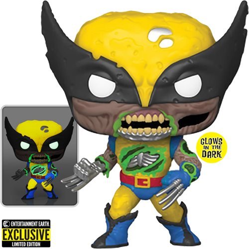 Funko Pop! Marvel Zombies Wolverine GITD Figure - EE Exclusive - Heretoserveyou