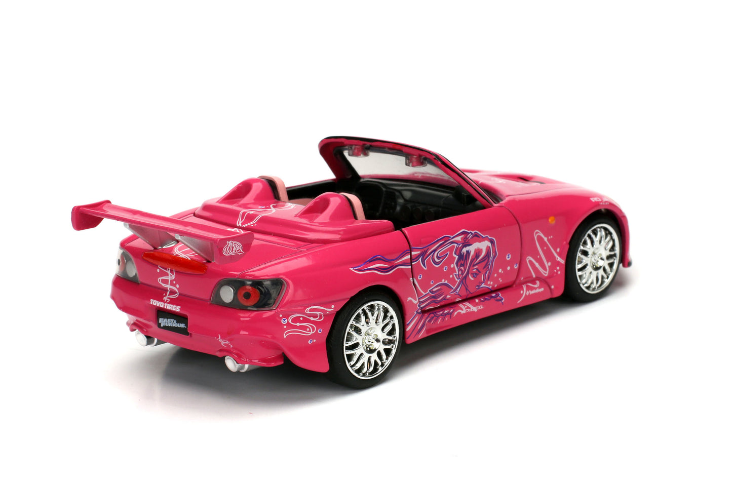 Suki's Honda S2000 Convertible Pink with Graphics "Fast & Furious" Movie 1/32 Diecast Model Car by Jada