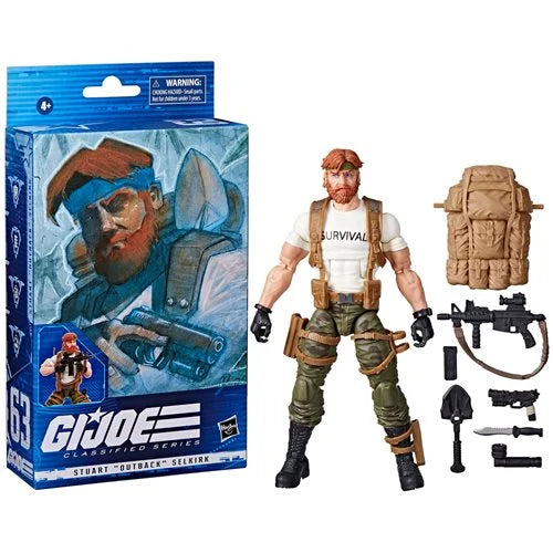 G.I. Joe Classified Series 6-Inch Stuart Outback Selkirk Action Figure Toy