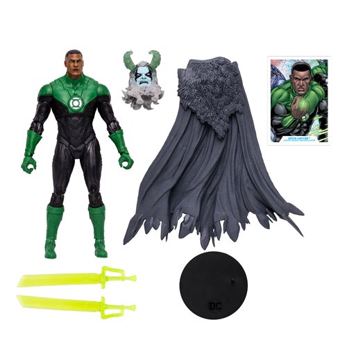 DC Build-A Wave 7 Endless Winter Green Lantern John Stewart 7-Inch Scale Action Figure - Action & Toy Figures Heretoserveyou