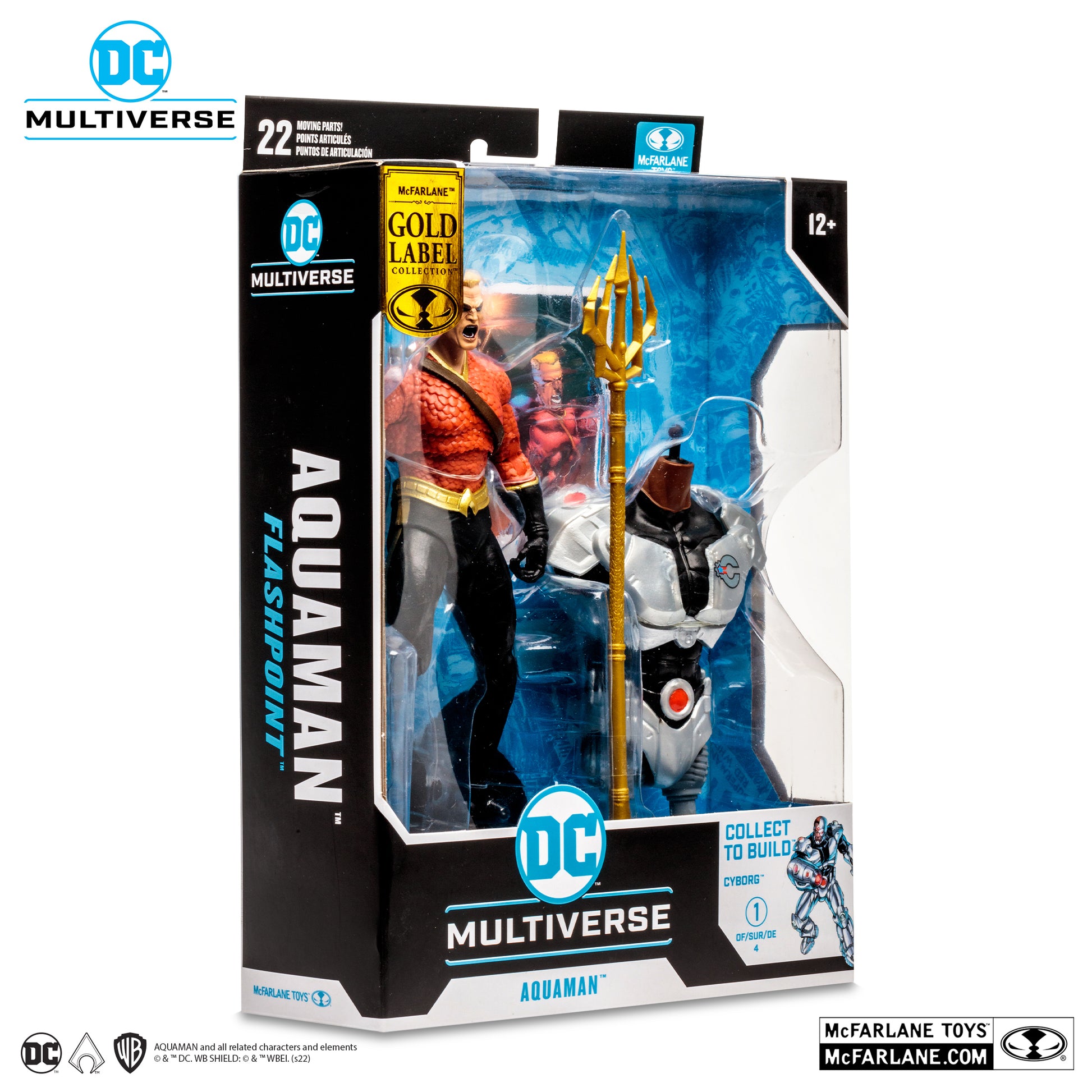 DC MULTIVERSE AQUAMAN FLASHPOINT (GOLD LABEL) 7 INCH ACTION FIGURE TOY