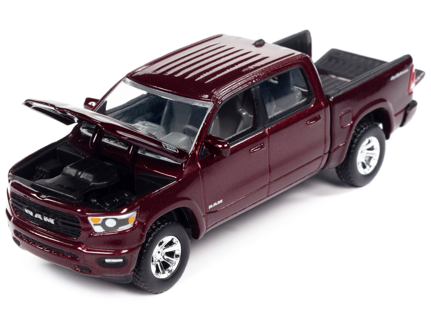 2021 Ram 1500 Big Horn North Edition Pickup Truck Delmonico Red Metallic "Muscle Trucks" Limited Edition 1/64 Diecast Model Car by Auto World