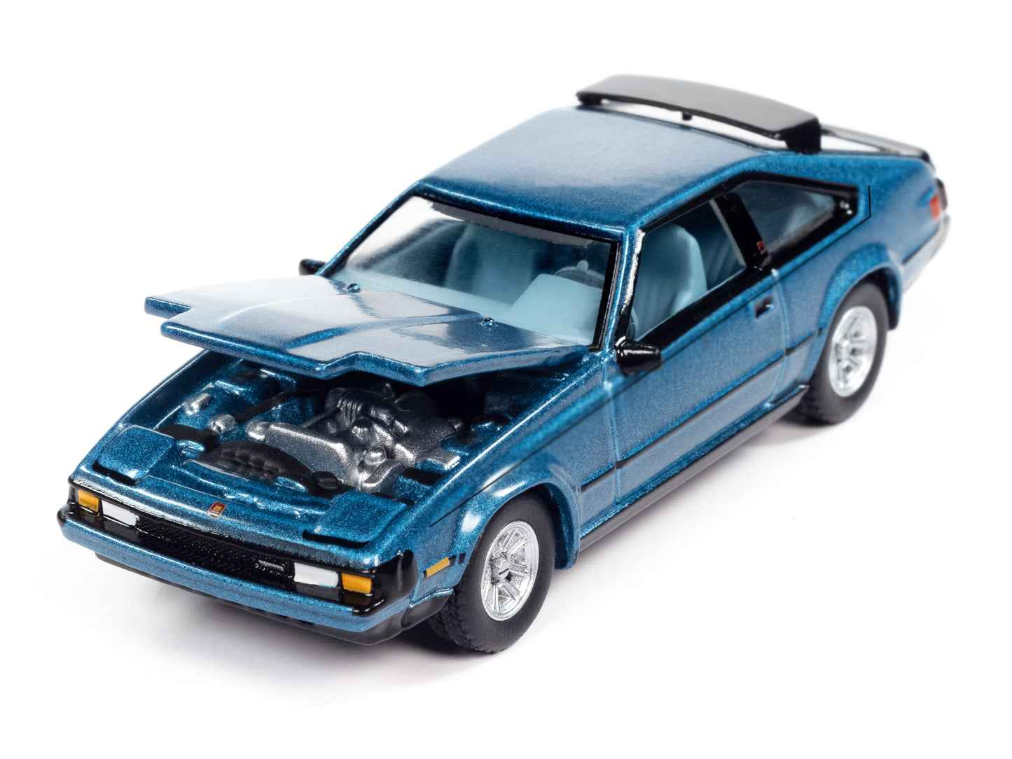 1982 Toyota Celica Supra Light Blue Metallic with Blue Interior "Import Legends" Limited Edition 1/64 Diecast Model Car by Auto World