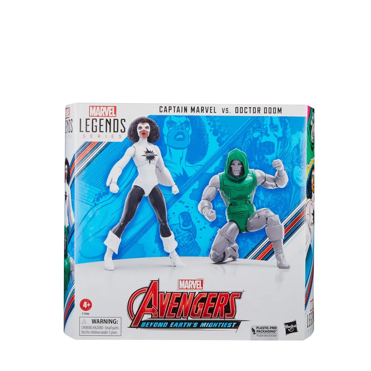 Avengers 60th Anniversary Marvel Legends Captain Marvel vs. Doctor Doom 6-Inch Action Figures - Heretoserveyou