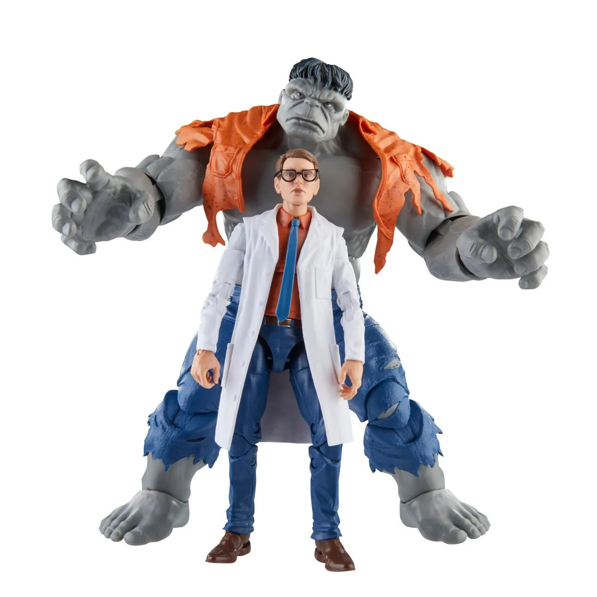 Avengers 60th Anniversary Marvel Legends Gray Hulk and Dr. Bruce Banner 6-Inch Action Figures - Heretoserveyou