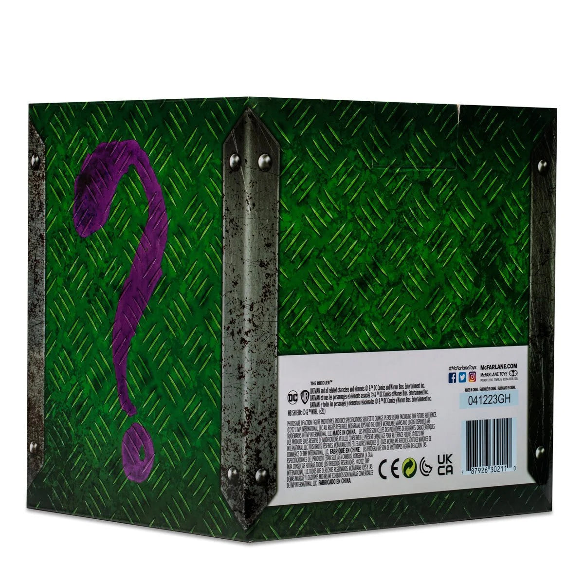 Batman The Riddler Puzzle Box by Edward Nygma Replica back view- Heretoserveyou