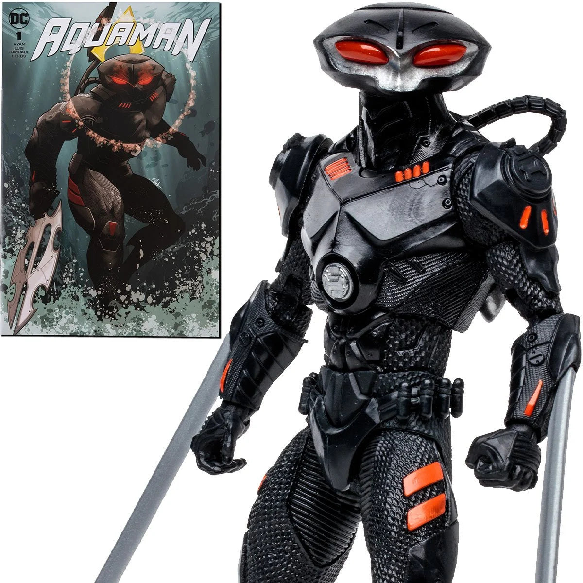 Aquaman Page Punchers Wave 3 Black Manta 7-Inch Scale Action Figure with Comic Book