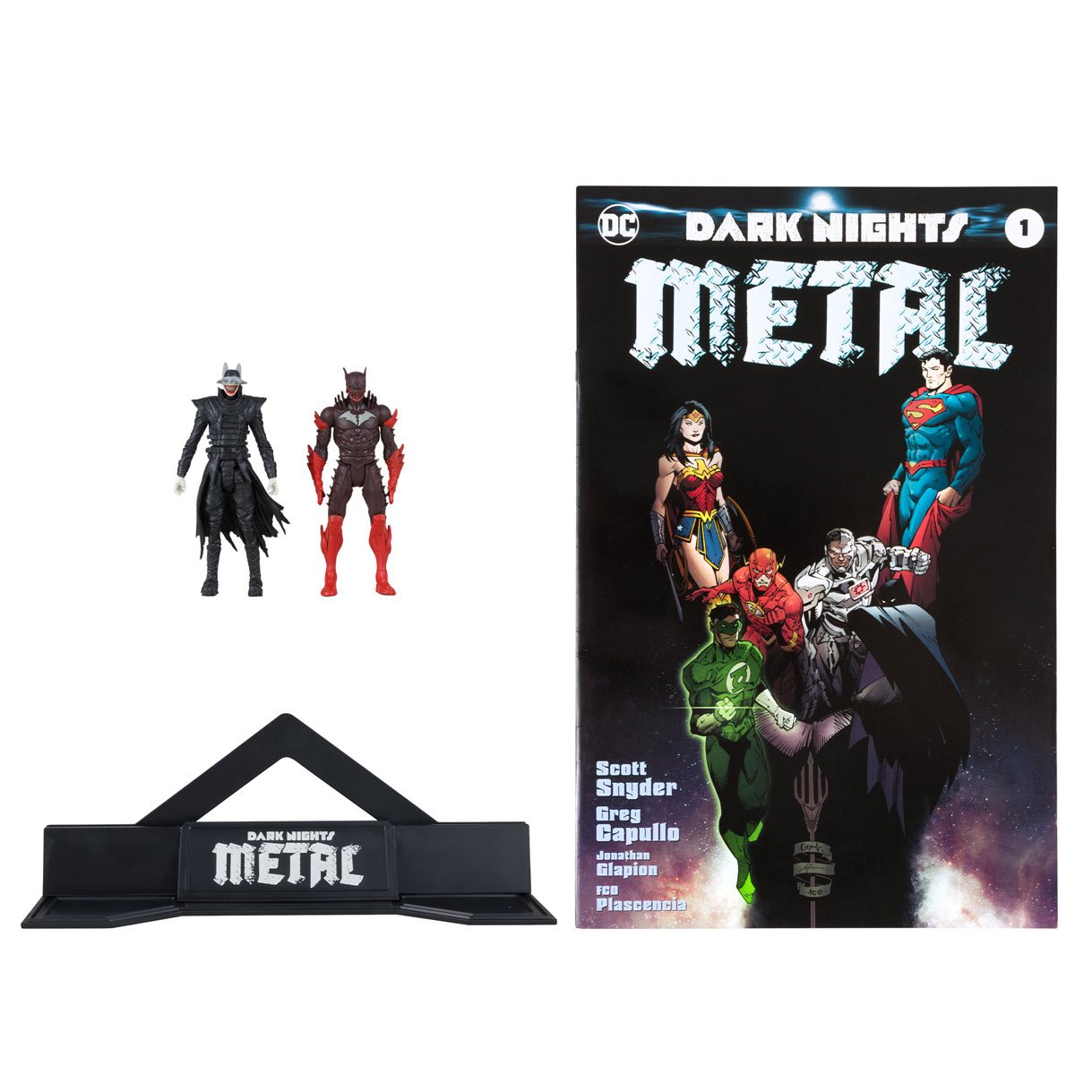 DC Dark Nights Metal Page Punchers Batman Who Laughs and Red Death 3-Inch Scale Action Figure with Comic Book - Heretoserveyou