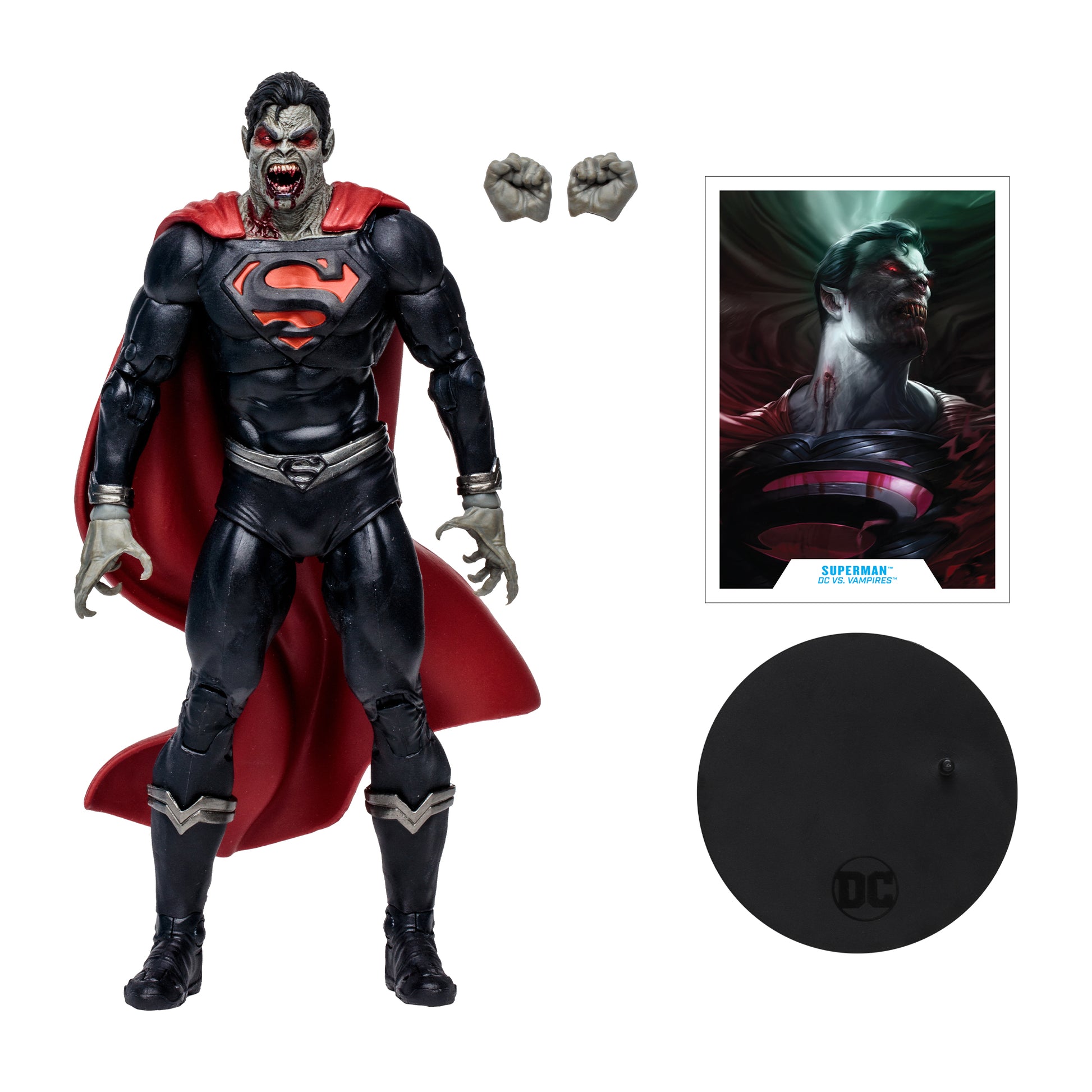 DC Multiverse Vampire Superman (DC vs.Vampires) Gold Label 7-Inch Action Figure with accessories  - Heretoserveyou