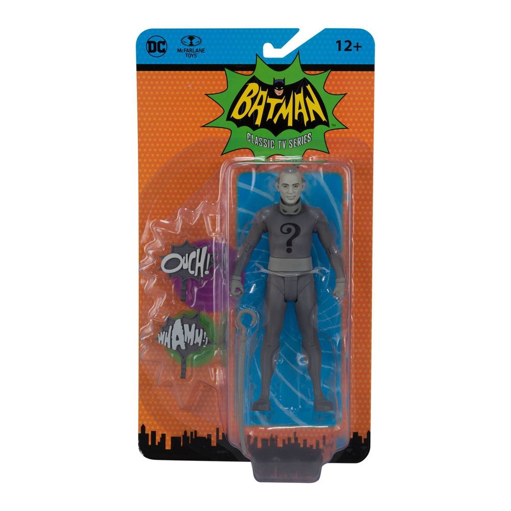 DC Retro 6 Inch - Wave 5 - Batman 66 - THE RIDDLER (BLACK & WHITE TV VARIANT) Action Figure Toy