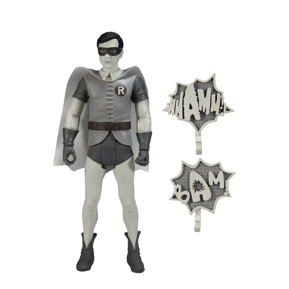 DC Retro Batman 66 6" Figure - Robin (Black and White TV Variant) Action Figure Toy