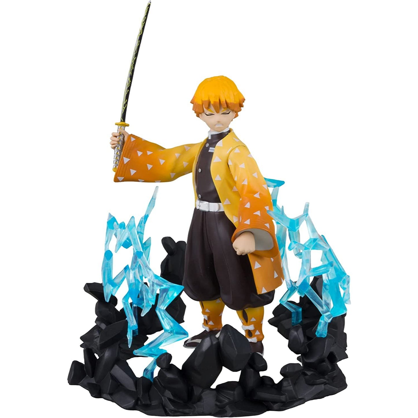  Demon Slayer Deluxe Zenitsu Thunder Breathing First Form 5-Inch Scale Action Figure