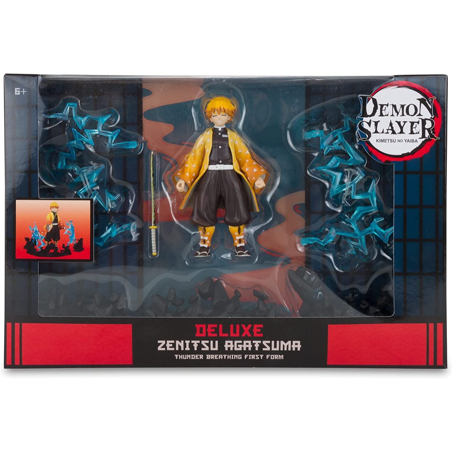  Demon Slayer Deluxe Zenitsu Thunder Breathing First Form 5-Inch Scale Action Figure