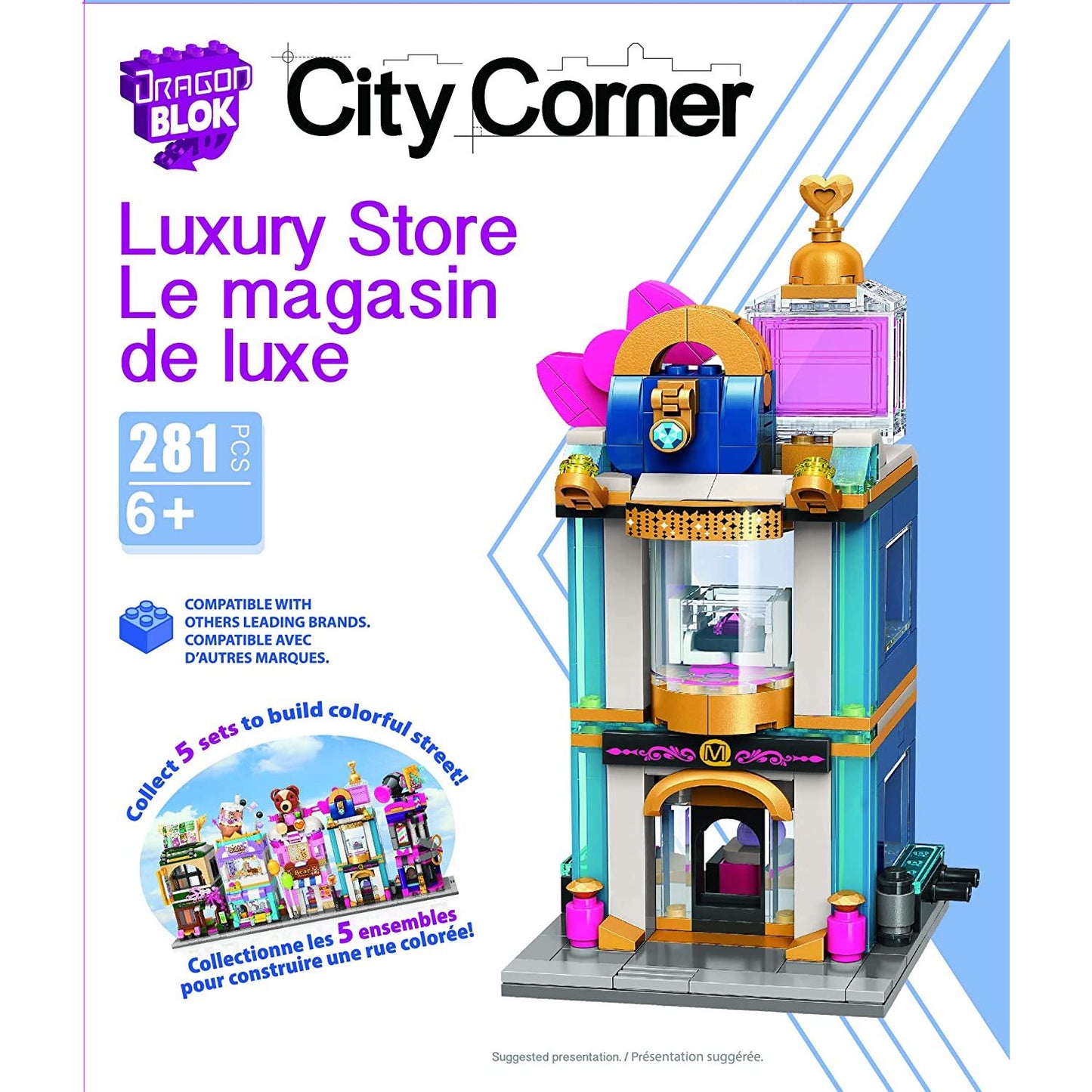 Dragon Blok - City Corner - Luxury Store - 281 Pieces Toy Building Set