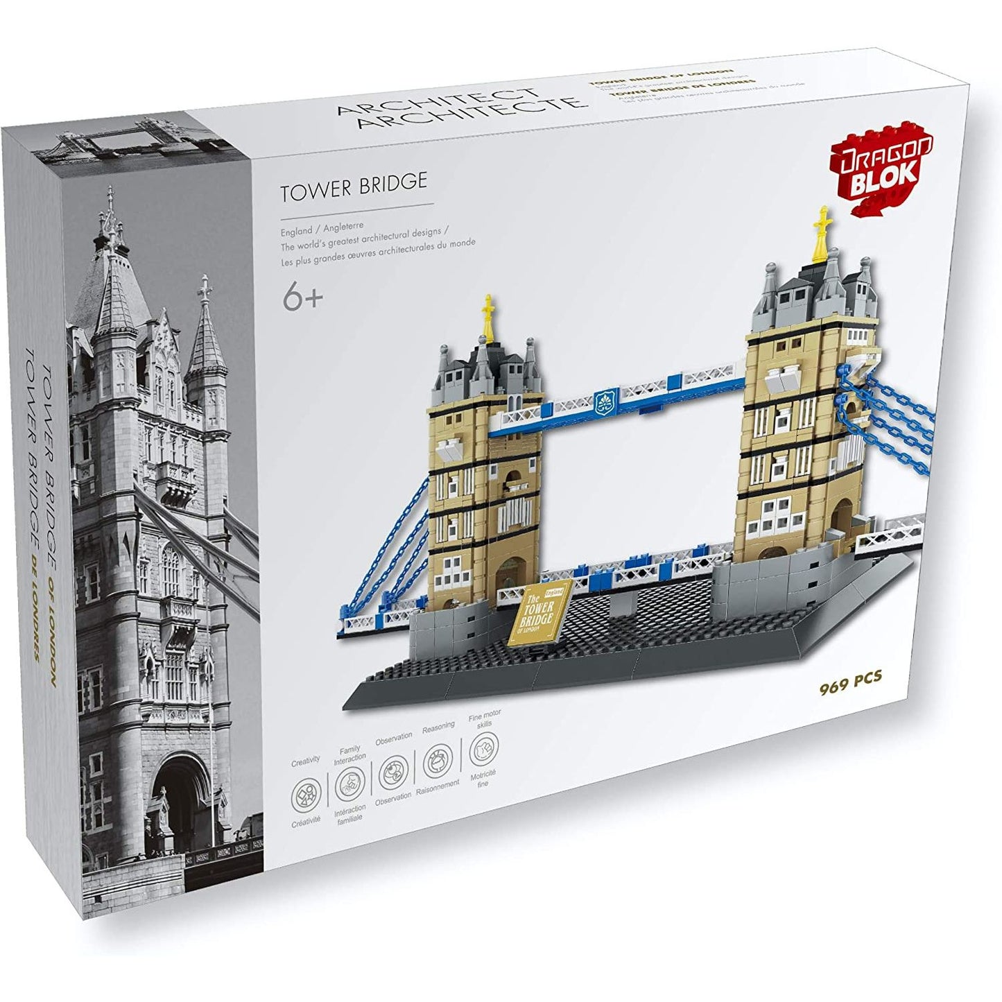 Dragon Blok Architect - The Tower Bridge of London Building Set - 969 pcs