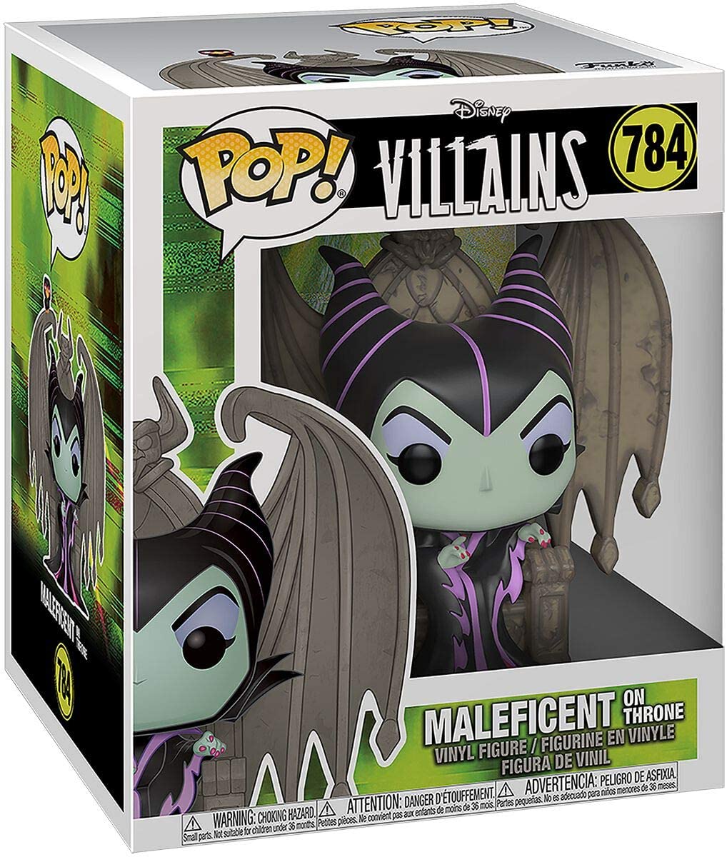 Funko Pop! Deluxe Pop : Villains - Maleficent on Throne Disney - Funko pop Heretoserveyou