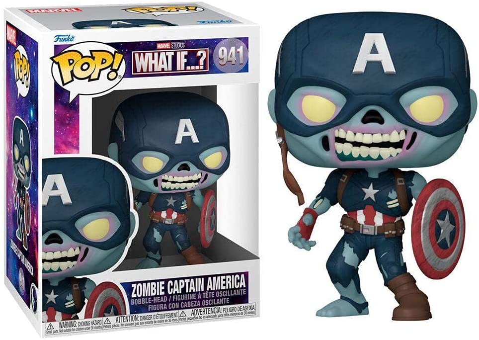 Funko Pop! Marvel: What If? - Zombie Captain America - Funko pop Heretoserveyou