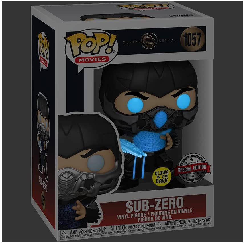 Mortal Kombat 2021 Sub-Zero Glow-in-the-Dark Pop! Vinyl Figure - EE Exclusive - Action & Toy Figures Heretoserveyou