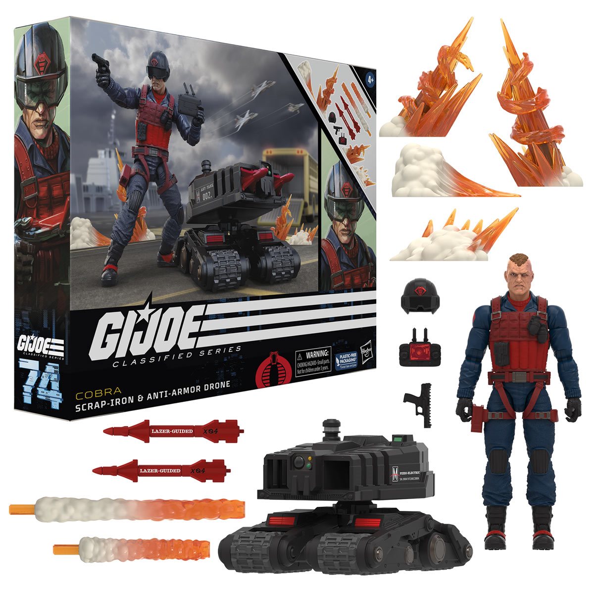 G.I. Joe Classified Series 6-Inch Scrap-Iron & Anti-Armor Drone Action Figure Toy - Heretoserveyou