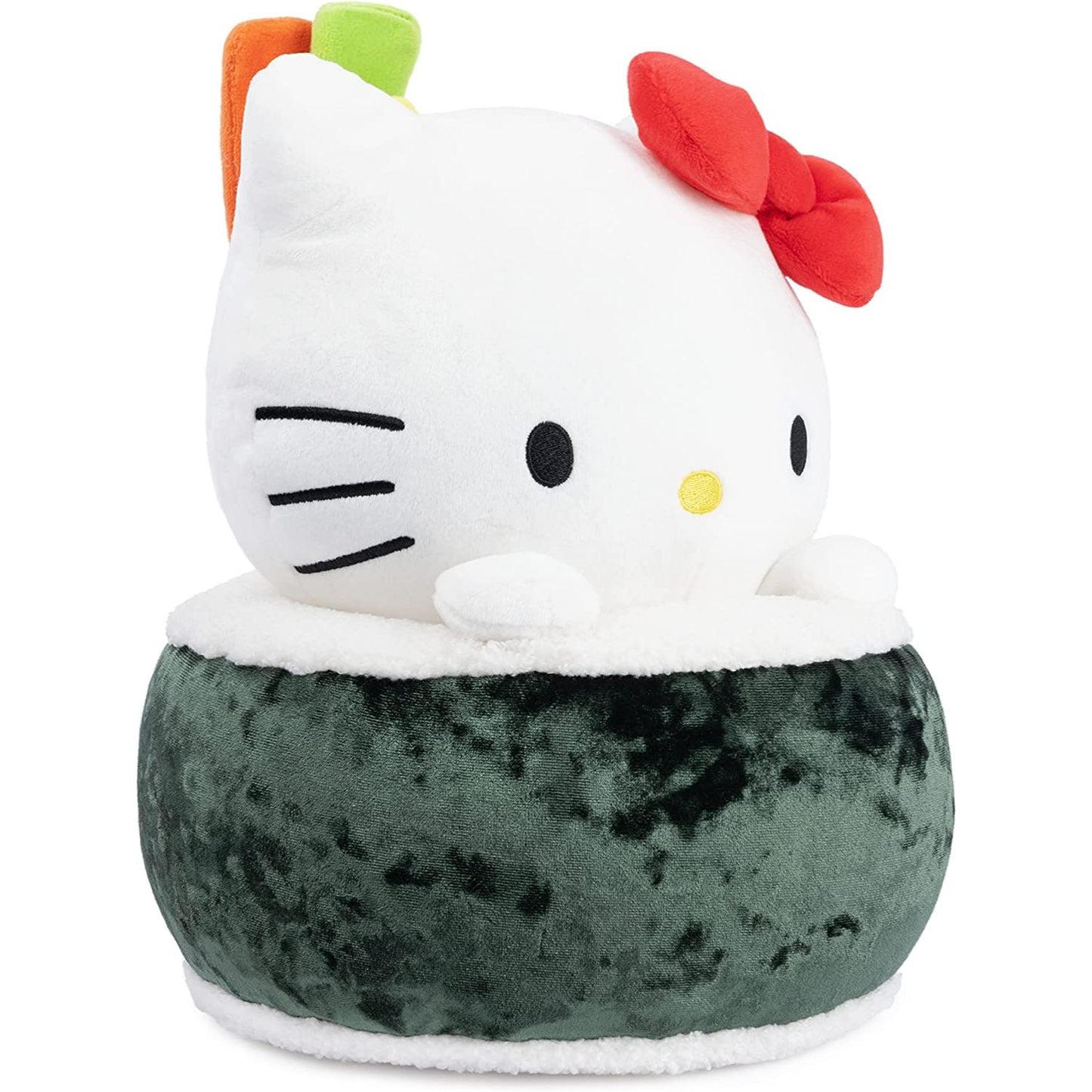 Sanrio Hello Kitty Sushi Plush, Premium Stuffed Animal for Ages 1 and Up, Green/White, 10”