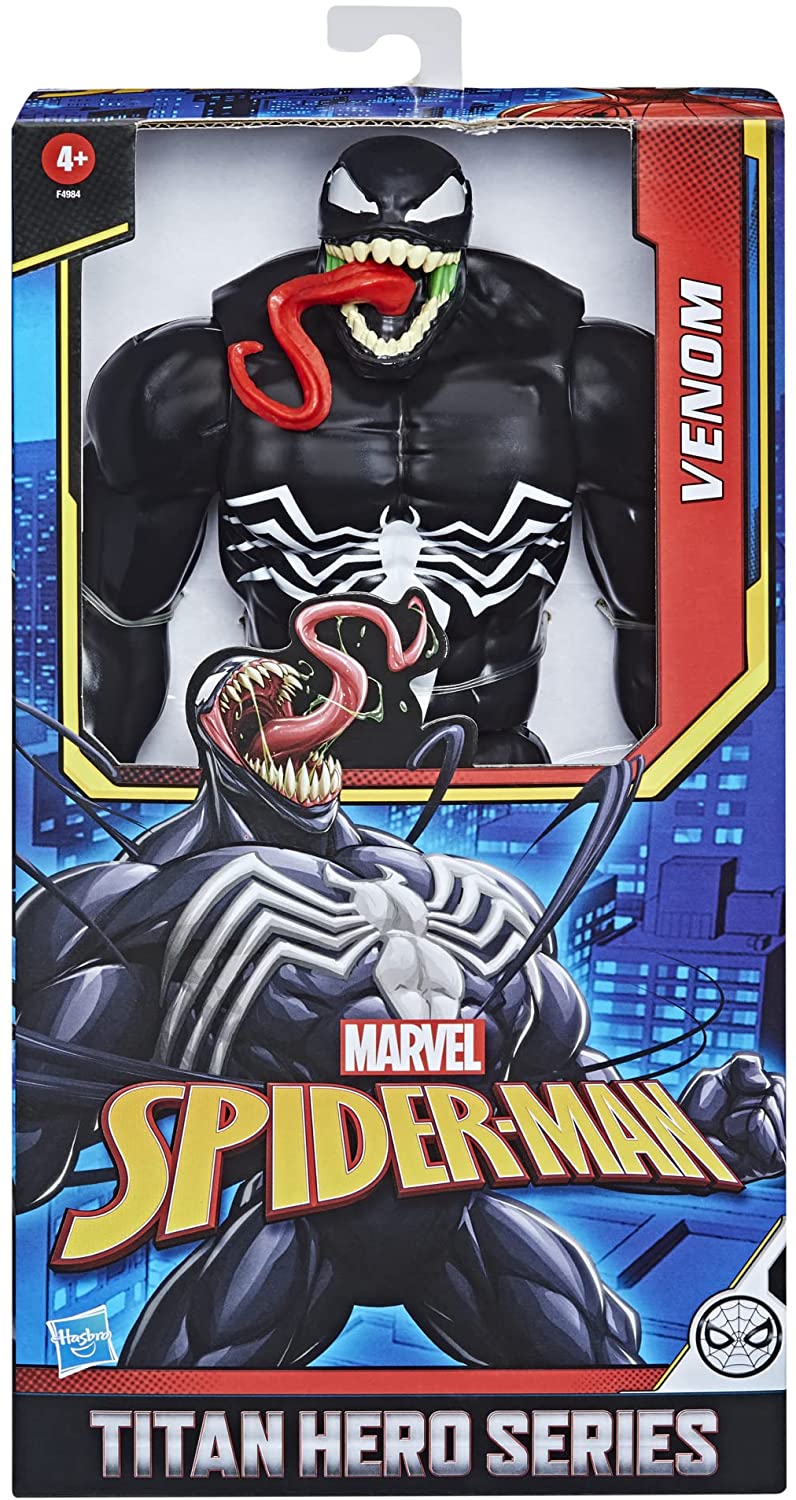 Hasbro Marvel Spider-Man Titan Hero Series Deluxe Venom Toy 12-Inch-Scale Collectible Action Figure - Action & Toy Figures Heretoserveyou