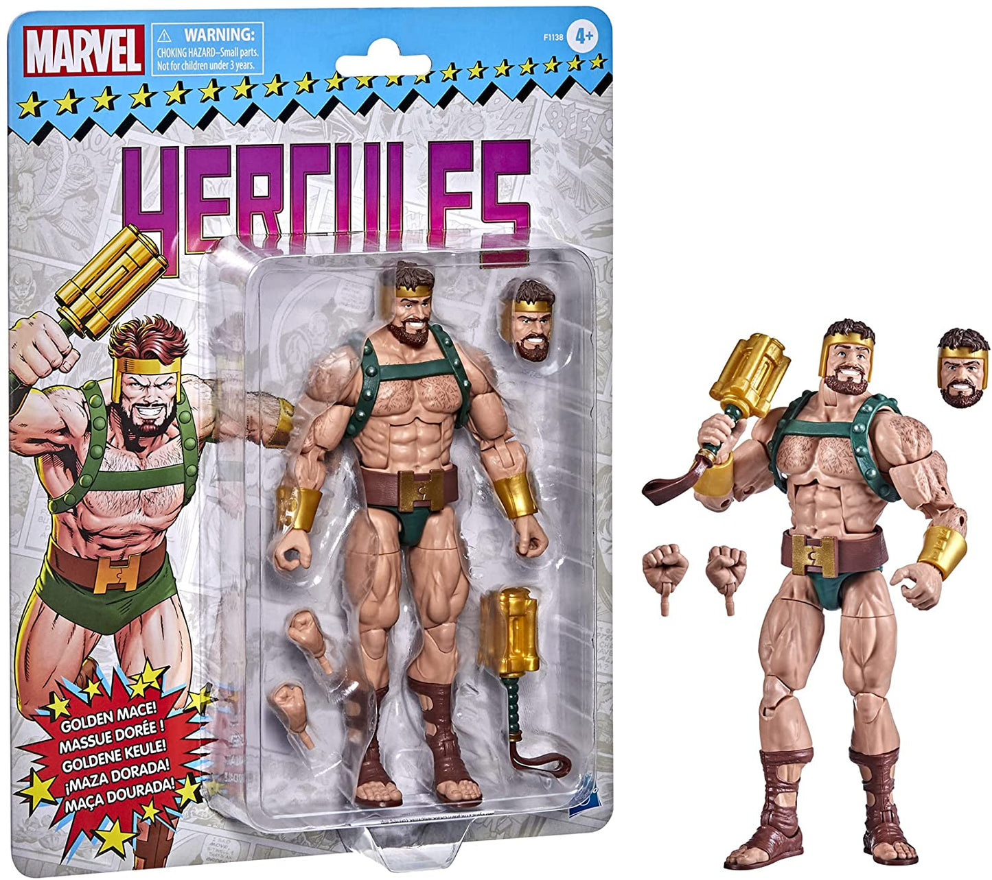 Marvel Legends Series Marvel's Hercules 6-inch Collectible Action Figure Toy and 4 Accessories - Action & Toy Figures Heretoserveyou