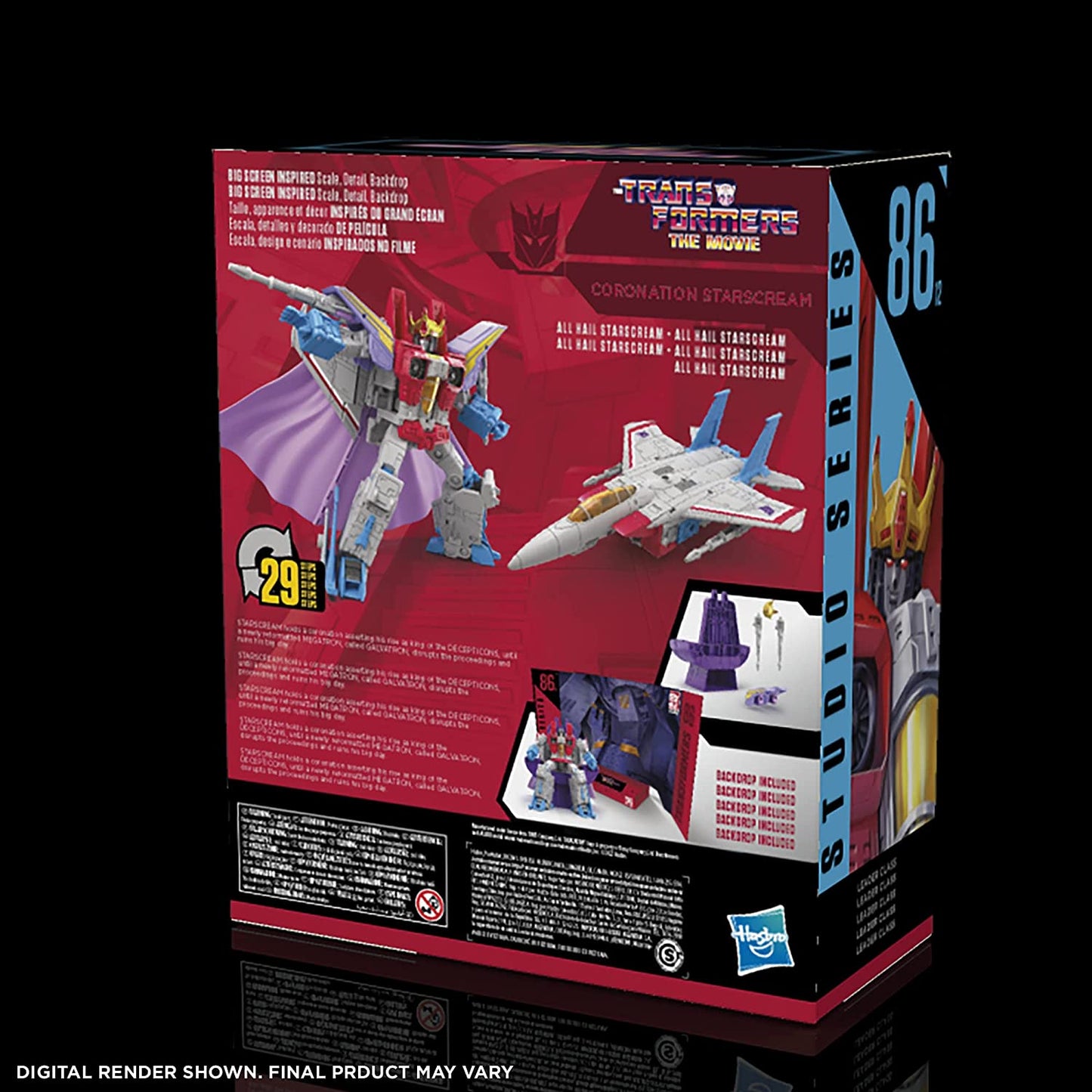 Hasbro Transformers Generations SSLDR 86 King Starscream Cape Action Figure 8.5-Inch Tall - Action & Toy Figures Heretoserveyou