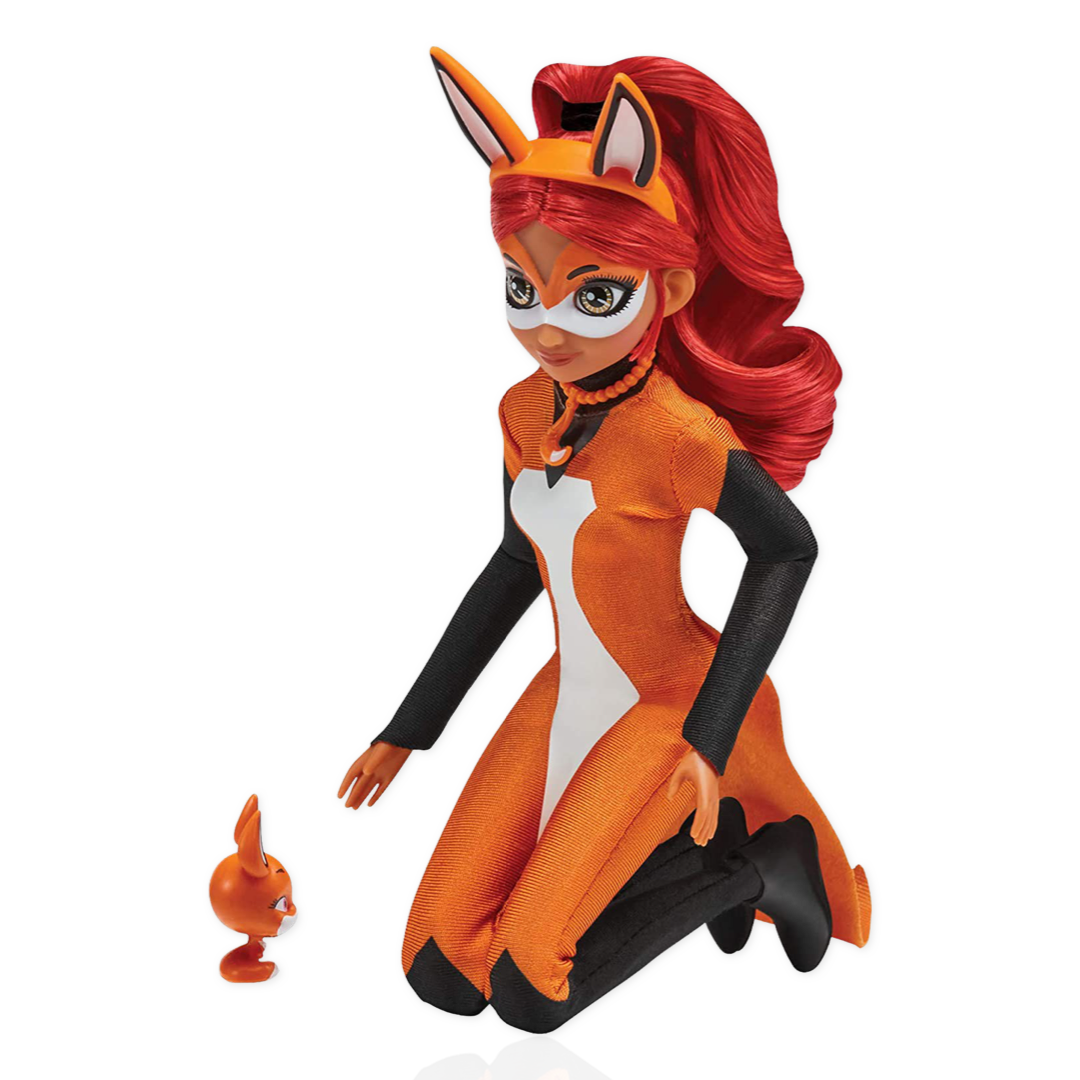 Miraculous Rena Rouge Doll 10.5" Fashion Doll with Accessories and Trixx Kwami by Playmates Toys - Dolls Heretoserveyou