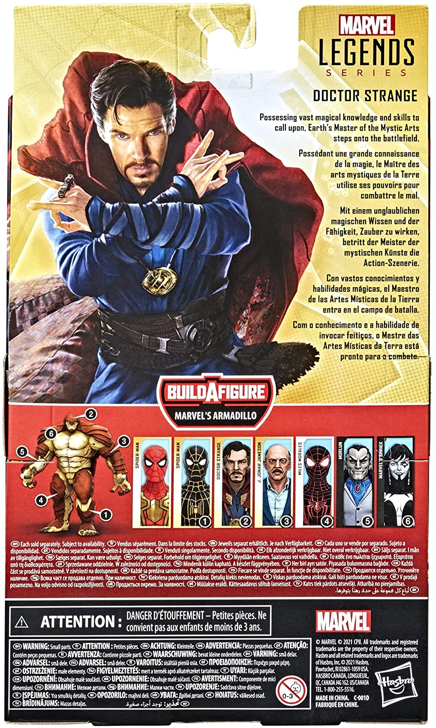 Marvel Legends Series Doctor Strange 6-inch Collectible Action Figure Toy and 4 Accessories and 1 Build-A-Figure Part - Action & Toy Figures Heretoserveyou