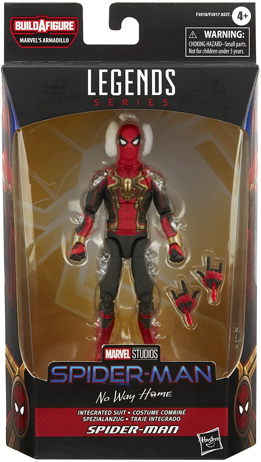 Marvel Legends Series Integrated Suit Spider-Man 6-inch Collectible Action Figure Toy, 2 Accessories - Action & Toy Figures Heretoserveyou